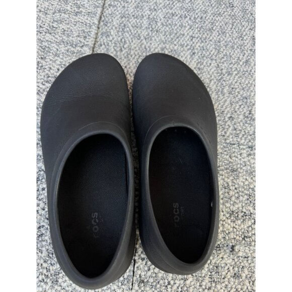 Crocs Bistro Black Slip Resistant Clogs Unisex 8 W 6 M - Picture 6 of 8